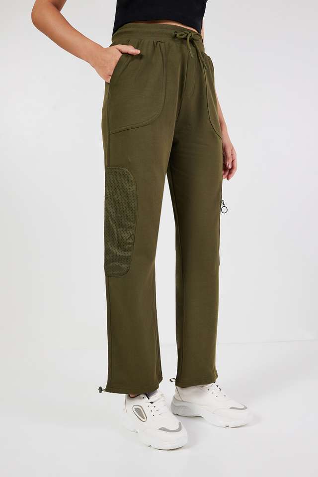 Solid-Ankle-Length-Cotton-Women-s-Joggers