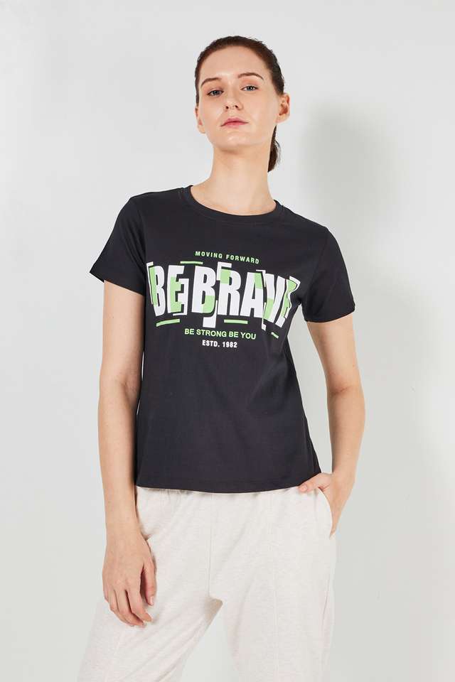 Printed-Regular-Fit-Cotton-Women-Athleisure-T-Shirt