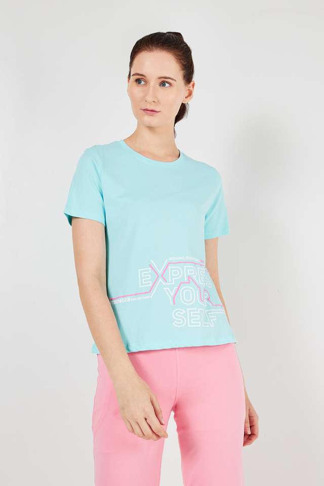Printed-Regular-Fit-Cotton-Women-Athleisure-T-Shirt