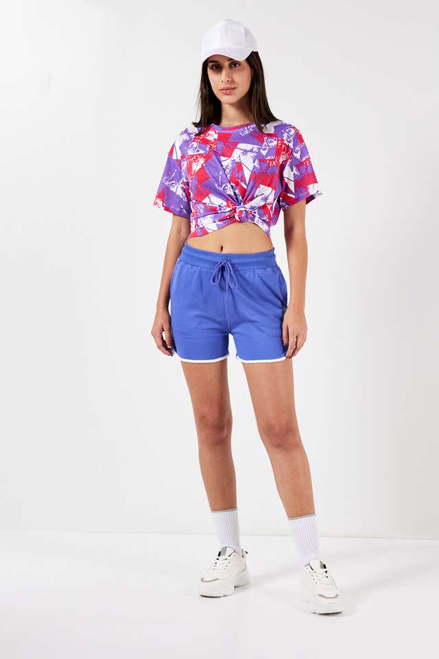 Regular-Fit-Mid-Thigh-Cotton-Women-s-Active-Wear-Shorts