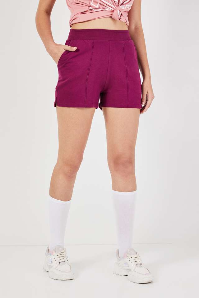 Regular-Fit-Above-Knee-Cotton-Women-s-Active-Wear-Shorts