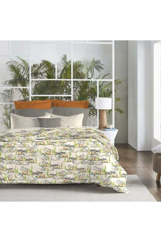 Atulya-Bharat-Printed-144-TC-Cotton-Double-Bedsheet-&-2-Pillow-Covers