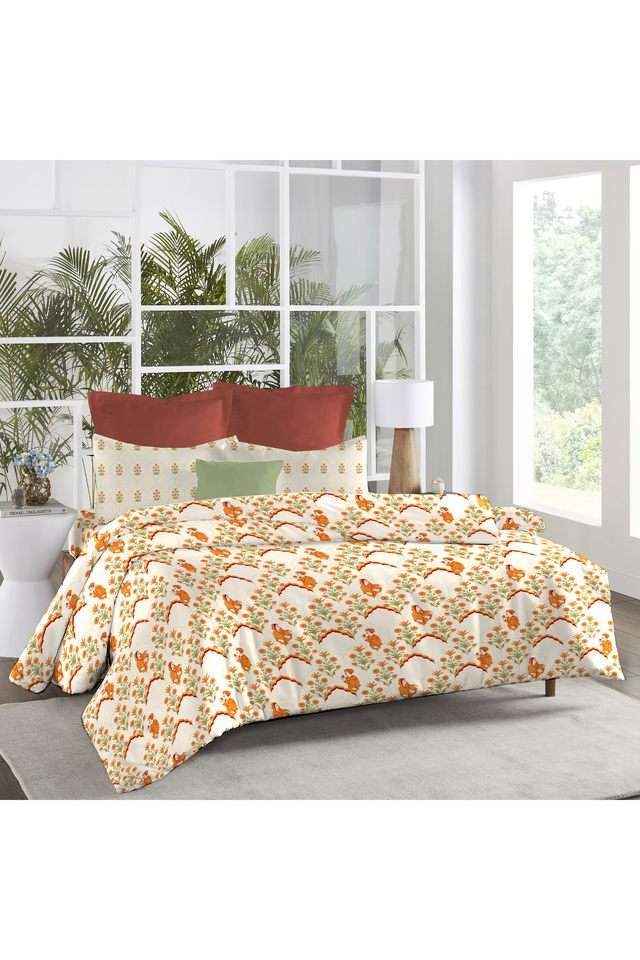 Atulya-Bharat-Printed-144-TC-Cotton-Double-Bedsheet-&-2-Pillow-Covers