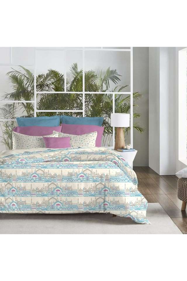 Atulya-Bharat-Printed-144-TC-Cotton-Double-Bedsheet-&-2-Pillow-Covers