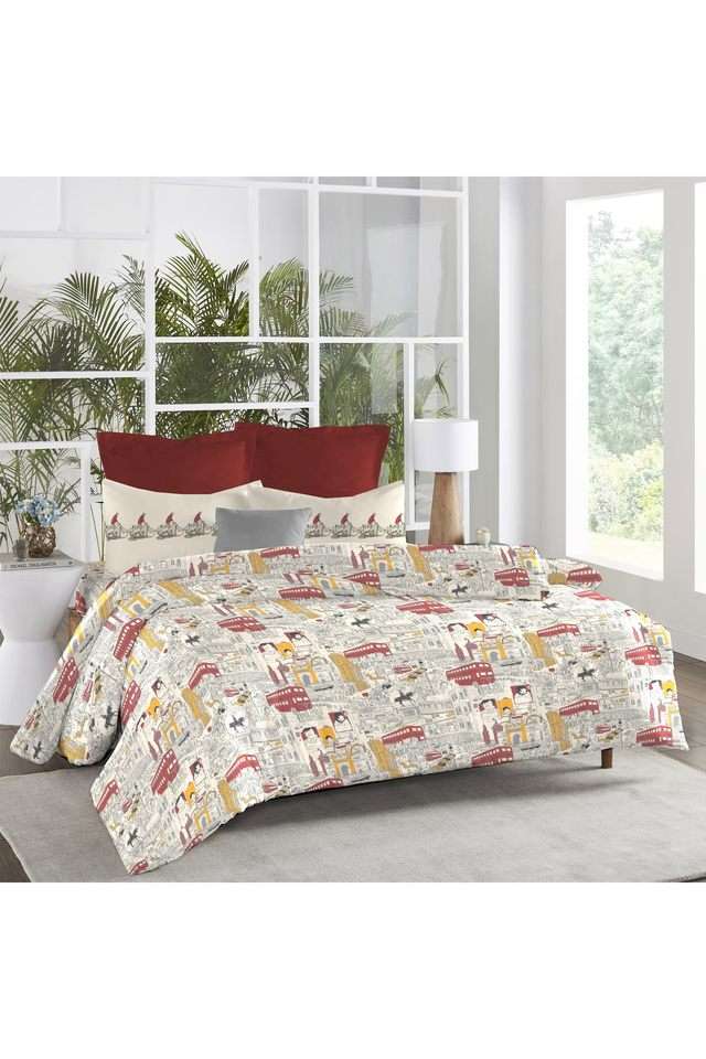 Atulya-Bharat-Printed-144-TC-Cotton-Double-Bedsheet-&-2-Pillow-Covers
