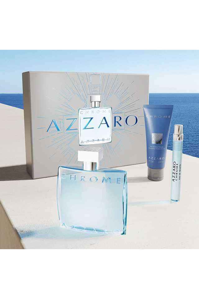 Chrome-Set-for-Men-(Eau-De-Toilette-100-ml-+-Hair-&-Body-Wash-75Ml-+-Travel-Size-10-ml)