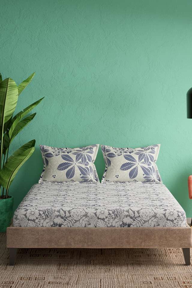 Printed-Cotton-Super-King-Size-1-Bedsheet-With-2-Pillow-Covers