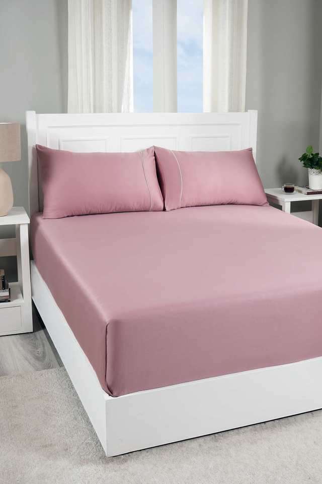 Viola-Misty-Rose-Single-Bed-Sheet-with-Pillow-Case