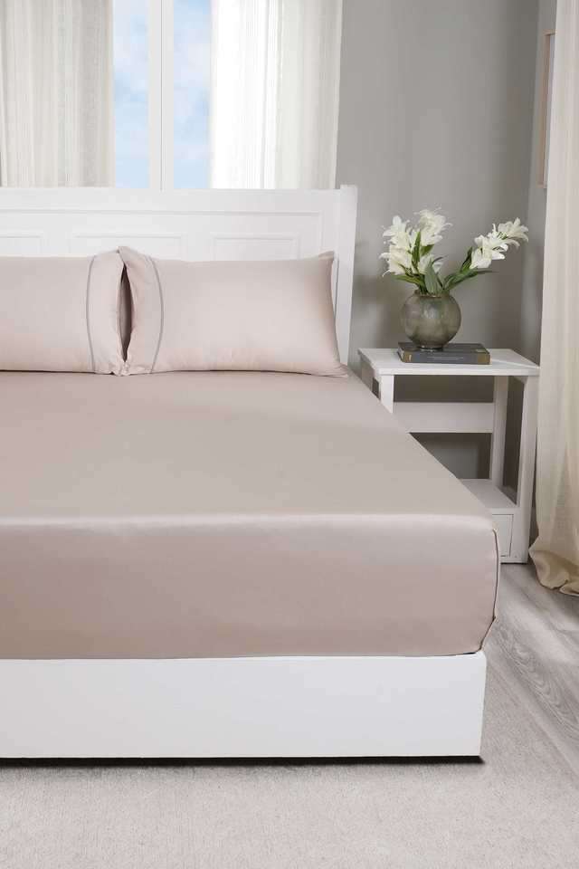 Viola-Sandshell-Single-Bed-Sheet-with-Pillow-Case