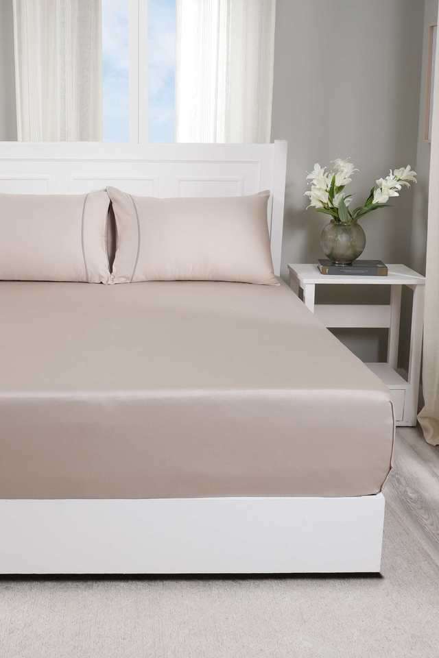 Viola-Sandshell-Double-Bed-Sheet-with-Pillow-Case