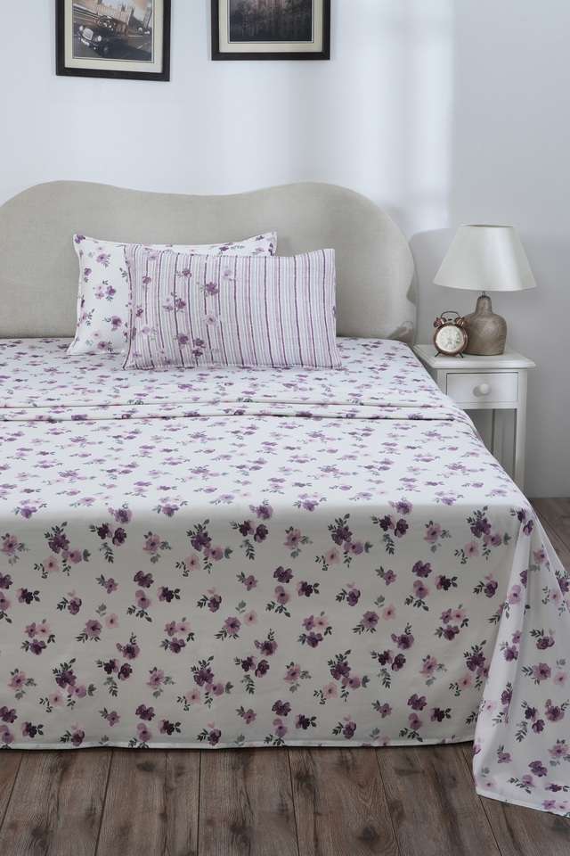 Ellen-Double-Purple-Bed-Sheet-with-Pillow-Case