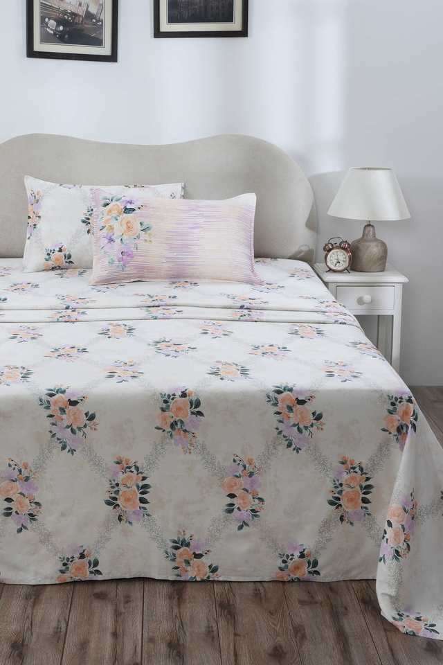 Eclectic-Garden-Arielle-Multi-Double-Bed-Sheet-with-Pillow-Case