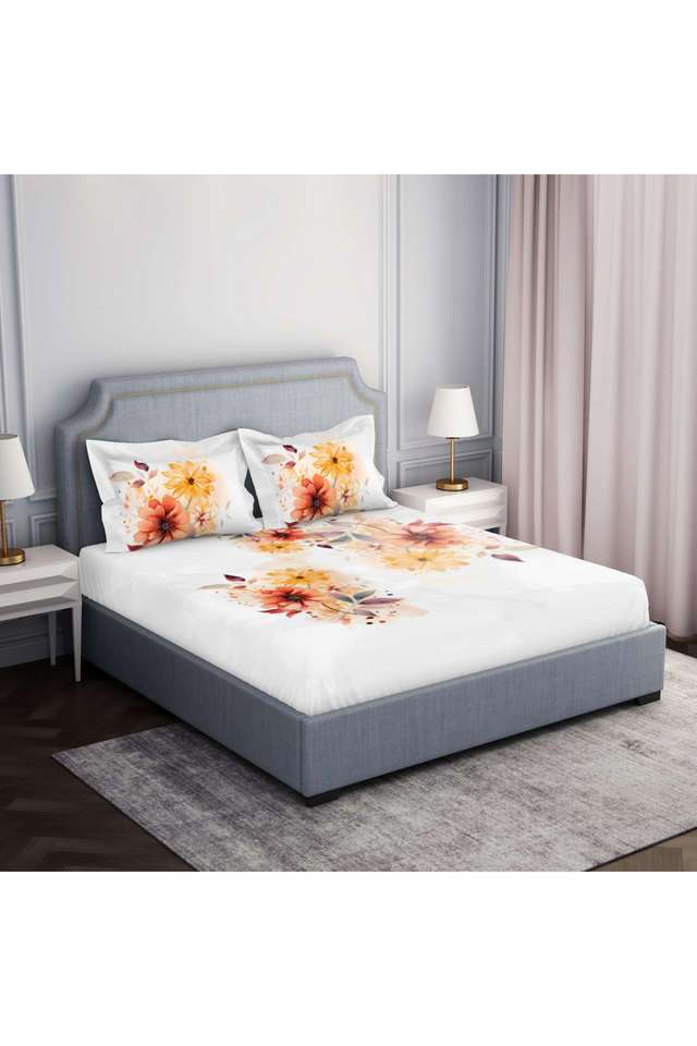 Floral-Safe-For-Skin-Cotton-210-TC-Seasonal-Double-Bedsheet