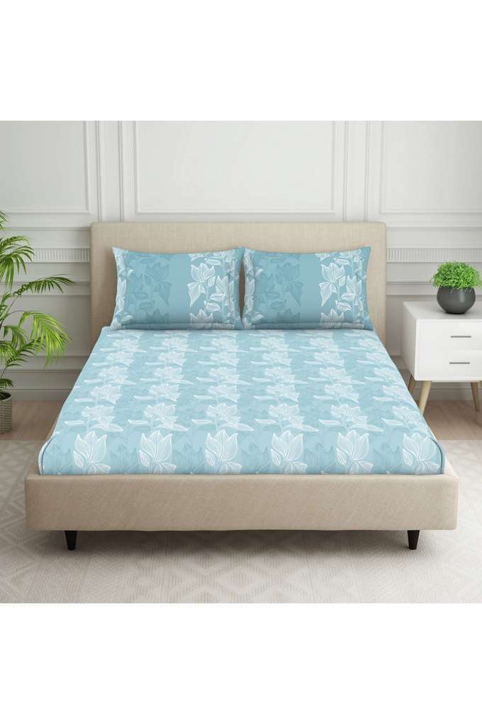 Super-Soft-Digital-Vallarta-Blue-Double-Bedsheets