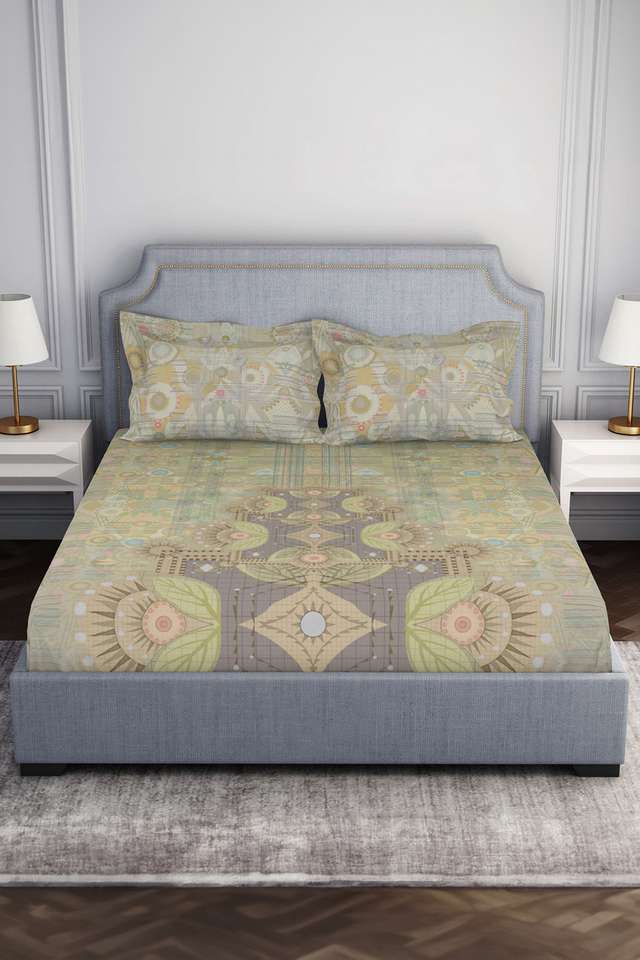Geometric-Super-Soft-Cotton-138-TC-Seasonal-Double-Bedsheet