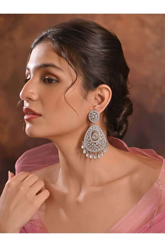 Silver-Plated-Chanbali-Earings-For-Women
