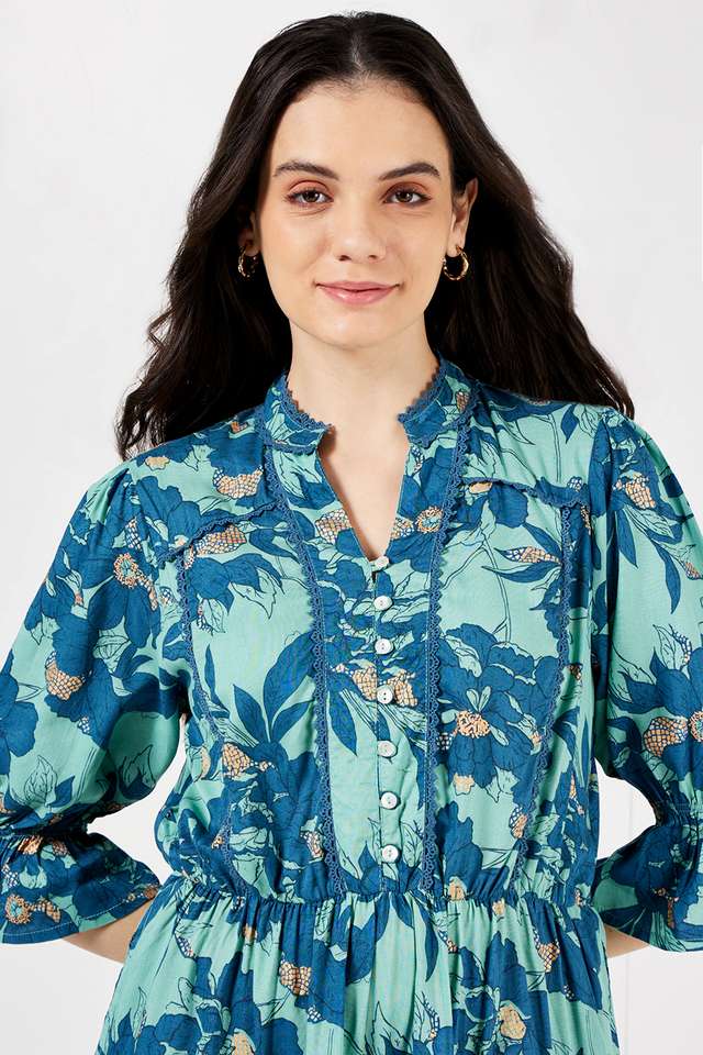 Printed-Collared-Rayon-Women-s-Ethnic-Dress