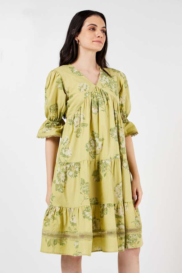 Printed-V-Neck-Cotton-Women-s-Ethnic-Dress