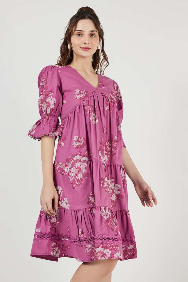 Printed-V-Neck-Cotton-Women-s-Ethnic-Dress