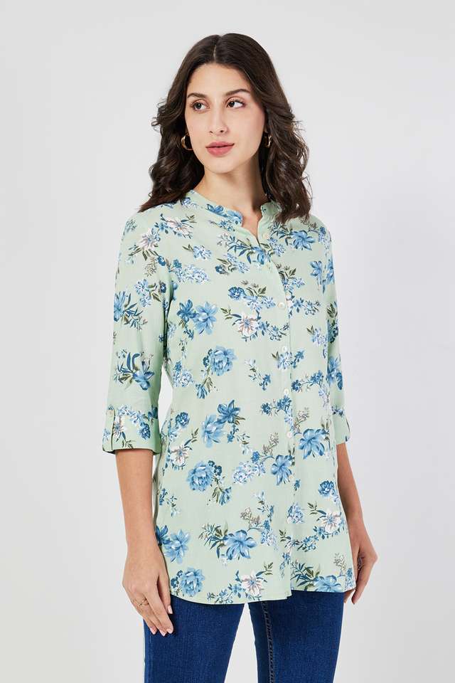 Printed-Rayon-Collared-Women-s-Tunic