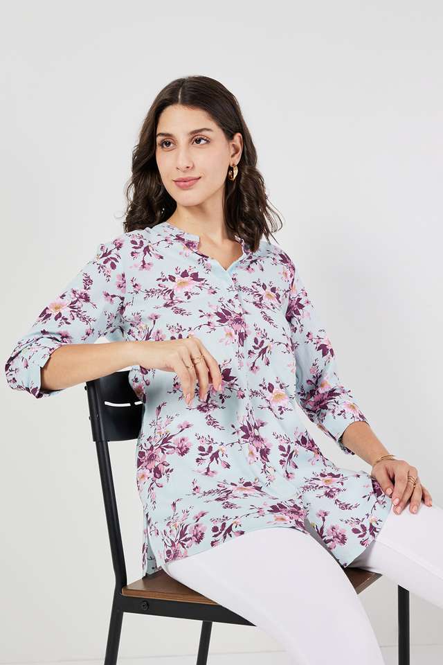 Printed-Rayon-Collared-Women-s-Tunic