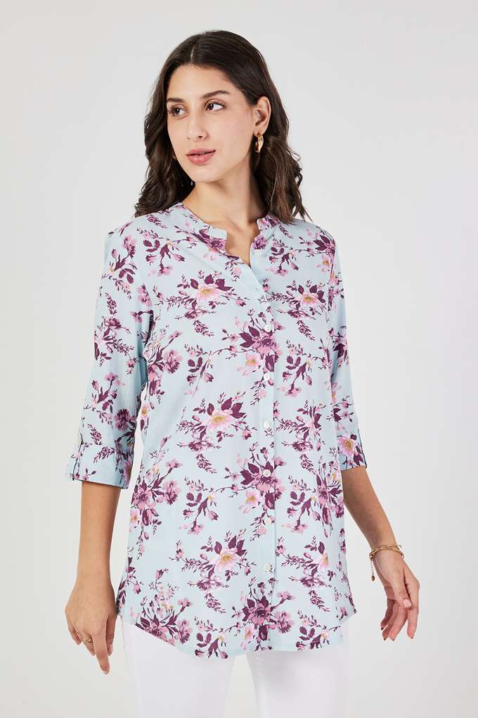 Printed-Rayon-Collared-Women-s-Tunic