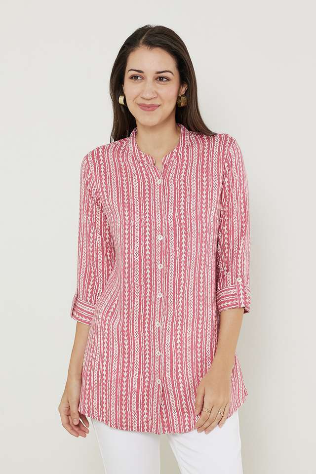 Printed-Rayon-Collared-Women-s-Tunic