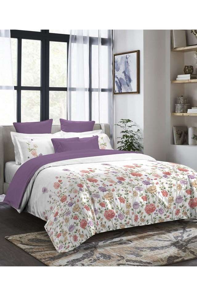 Indulgence-Painterly-Patterns-300-TC-Cotton-1-Bedsheet-with-4-Pillow-Covers