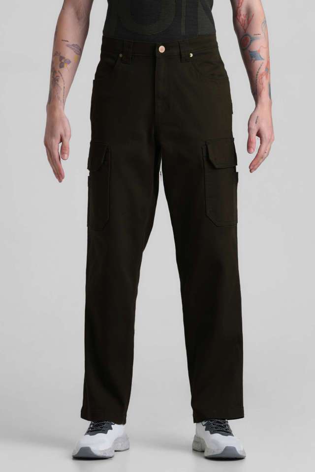 Solid-Cotton-Regular-Fit-Men-s-Casual-Wear-Trousers