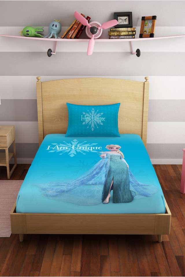 Skin-Safe-100--Cotton-180-TC-Disney-Frozen-Single-Bedsheet