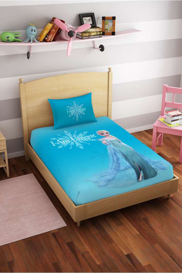 Skin-Safe-100--Cotton-180-TC-Disney-Frozen-Single-Bedsheet