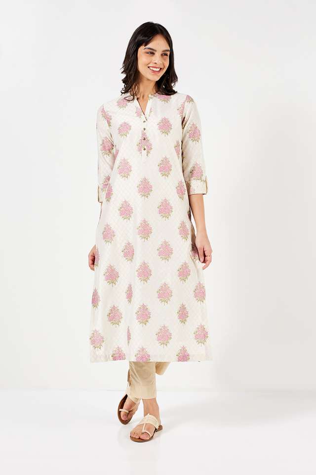 Printed-Polyester-Collared-Women-s-Festive-Wear-Straight-Kurta
