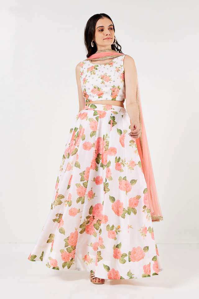 Printed-Full-Length-Chanderi-Woven-Women-s-Flared-Kurta-Skirt-Dupatta-Set