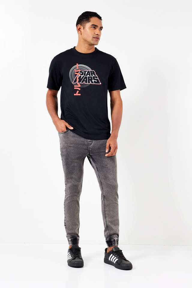 Solid-Blended-Slim-Fit-Men-s-Joggers
