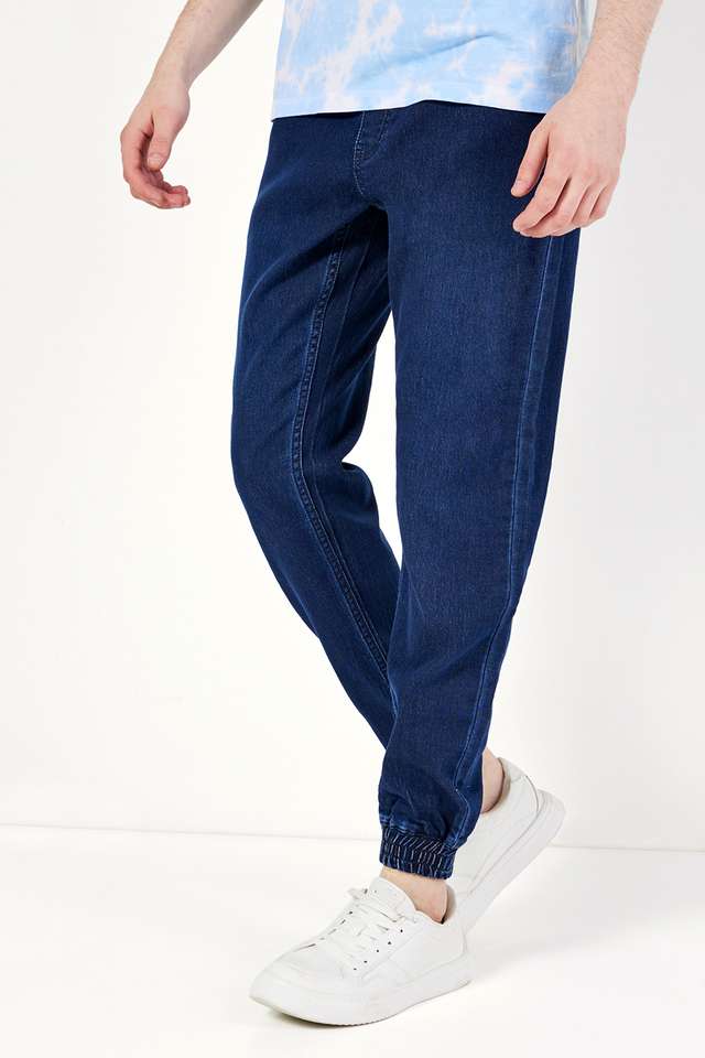 Solid-Blended-Slim-Fit-Men-s-Joggers