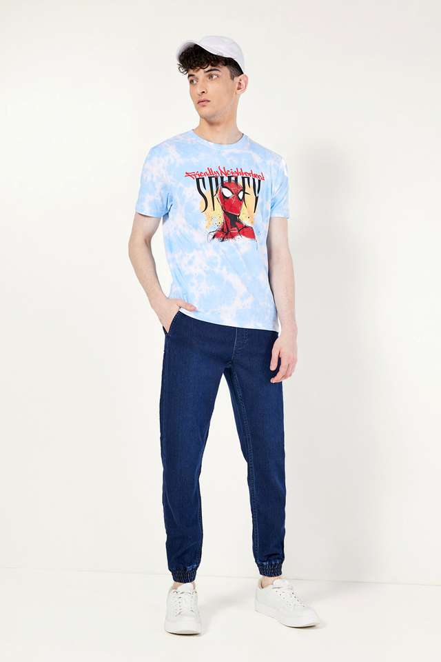 Solid-Blended-Slim-Fit-Men-s-Joggers