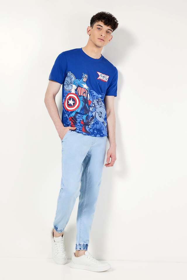 Solid-Blended-Slim-Fit-Men-s-Joggers