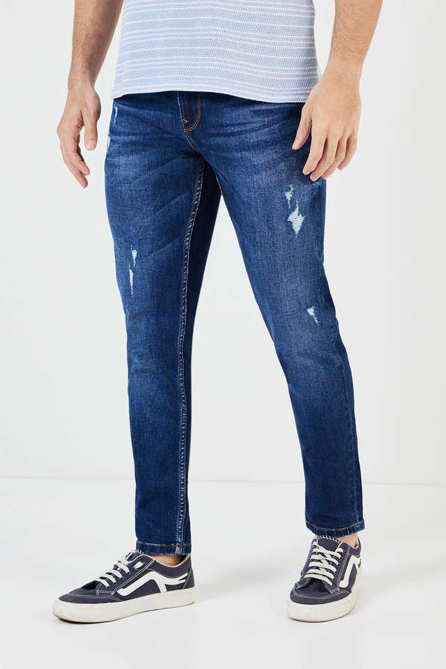 Dark-Wash-Blended-Tapered-Fit-Men-s-Jeans