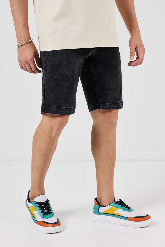 Solid-Blended-Slim-Fit-Men-s-Shorts