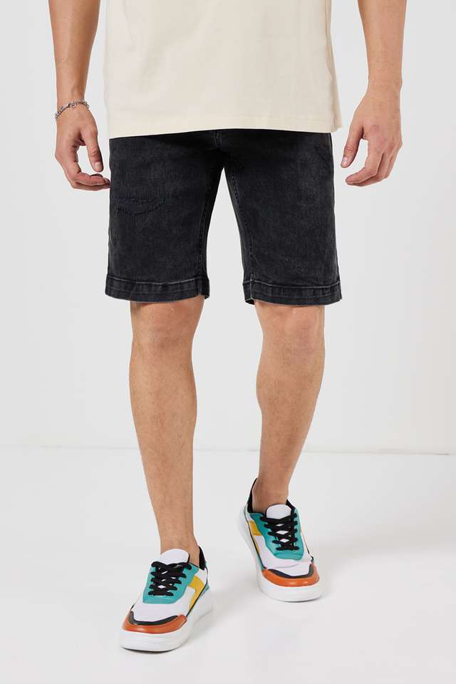 Solid-Blended-Slim-Fit-Men-s-Shorts