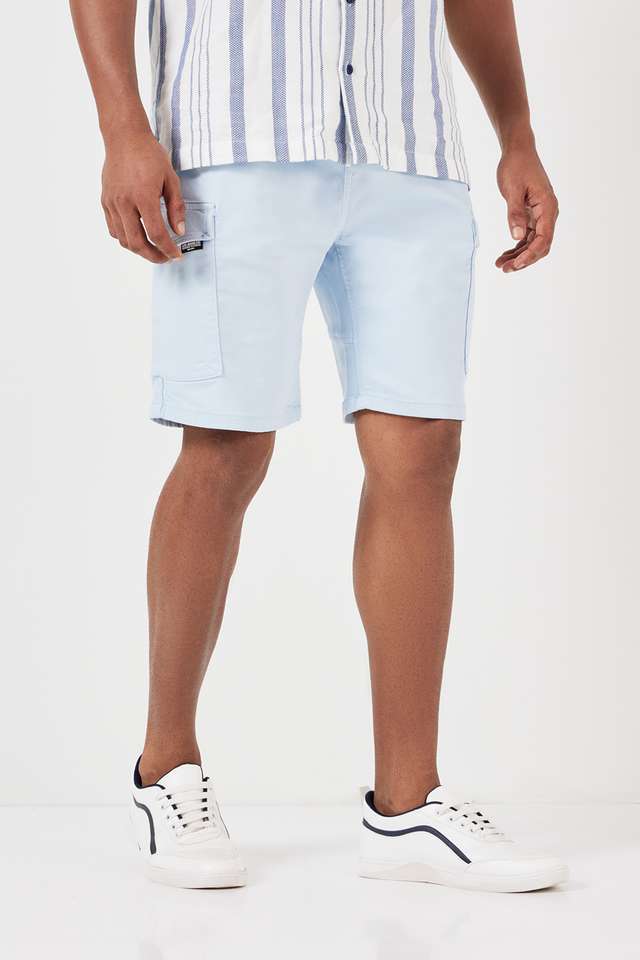 Solid-Blended-Slim-Fit-Men-s-Shorts