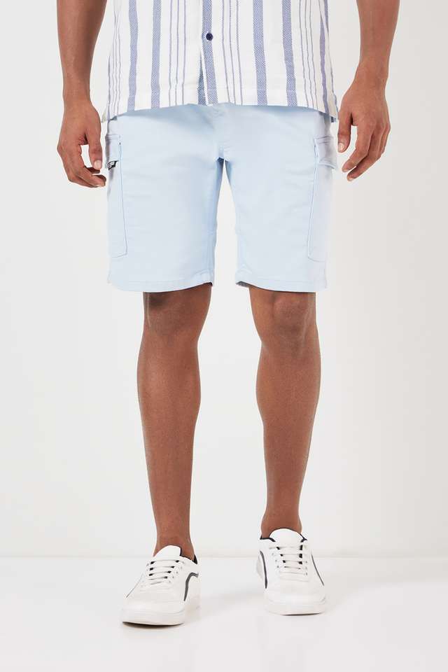 Solid-Blended-Slim-Fit-Men-s-Shorts