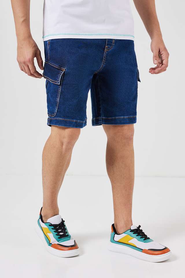 Solid-Blended-Slim-Fit-Men-s-Shorts