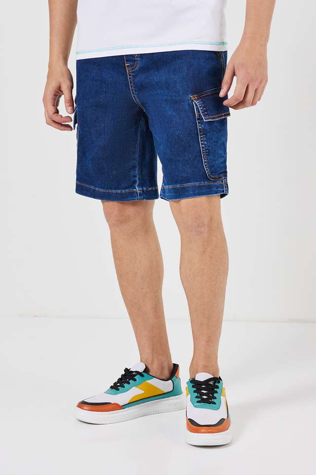 Solid-Blended-Slim-Fit-Men-s-Shorts
