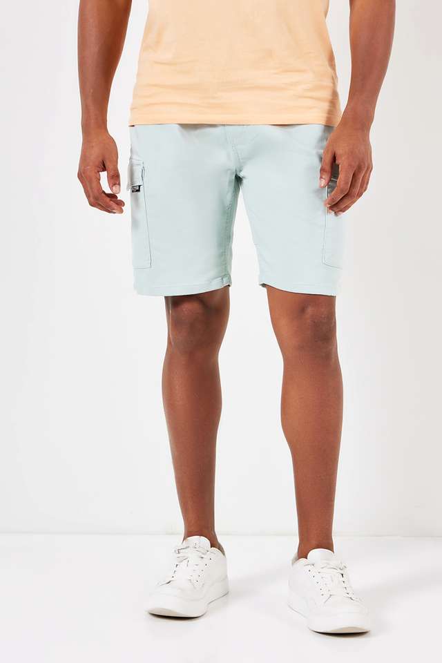 Solid-Blended-Slim-Fit-Men-s-Shorts