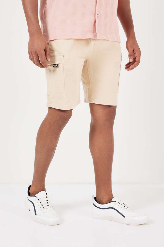 Solid-Blended-Slim-Fit-Men-s-Shorts