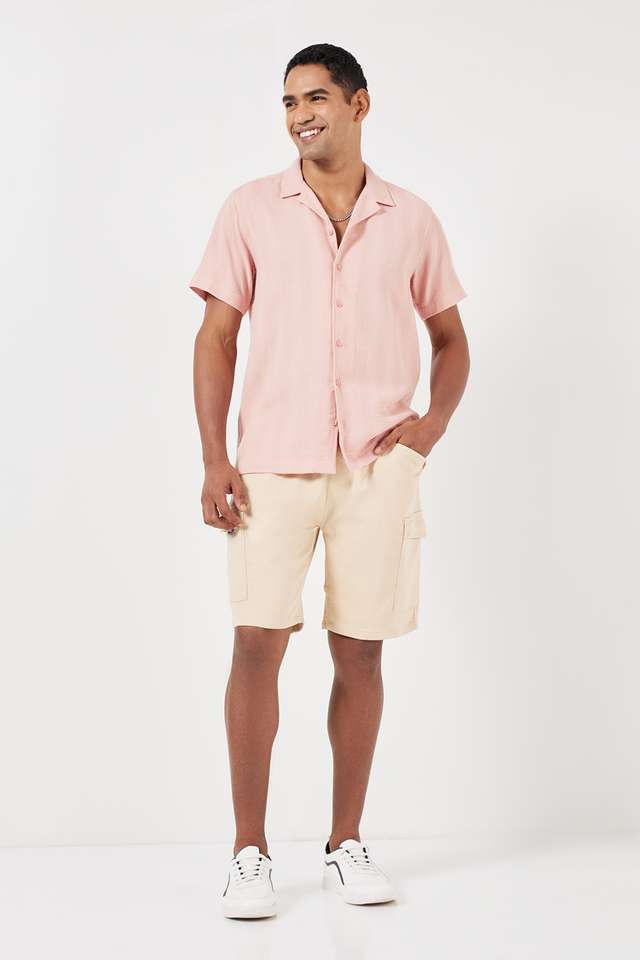 Solid-Blended-Slim-Fit-Men-s-Shorts
