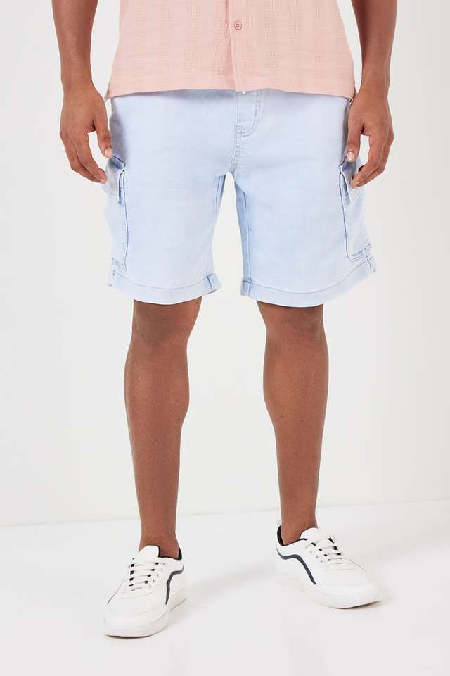 Solid-Blended-Slim-Fit-Men-s-Shorts