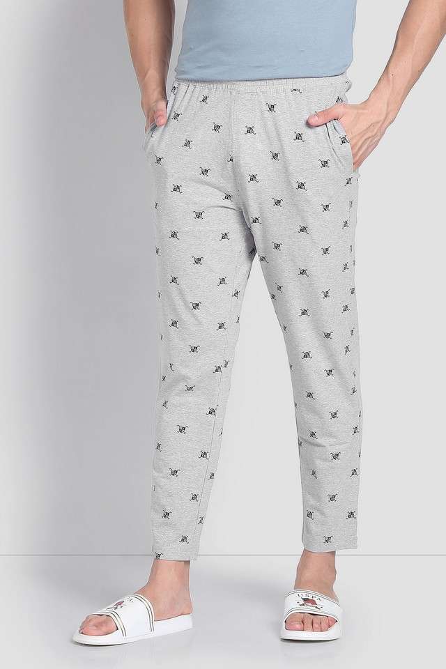 Solid-Cotton-Blend-Regular-Fit-Men-s-Track-Pants
