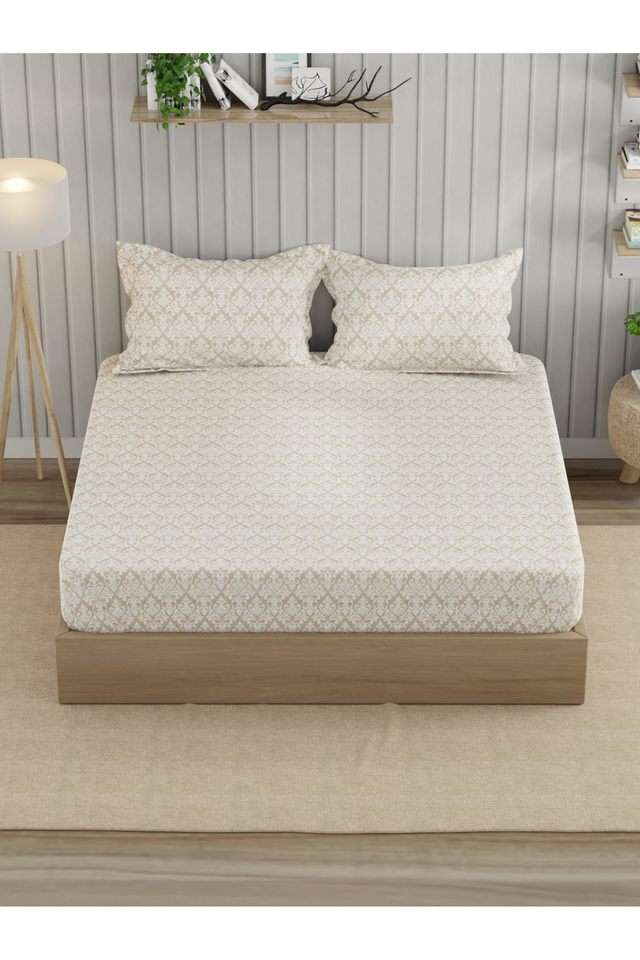 Super-Fine-100--Egyptian-Satin-Cotton-King-Bedsheet-With-2-Pillow-Covers--3pc-set-(marina-bay)